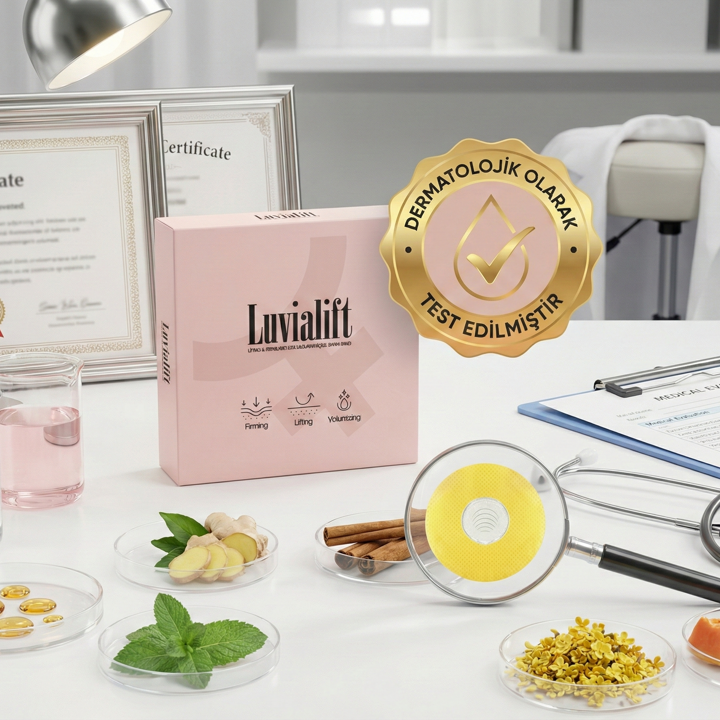 Luvia Lift™ – Anında Dikleştiren ve Şekillendiren Göğüs Bantı